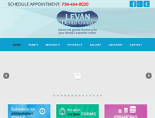 Tablet Screenshot of levandentalgroup.com